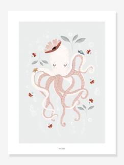-Kinderzimmer Poster Lady Octopus LILIPINSO
