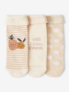 Babymode-3er-Pack Baby Socken mit Ananas Oeko-Tex
