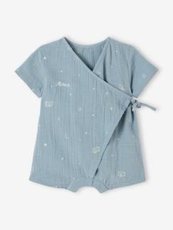 Kurzer Baby Schlafanzug, personalisierbar Oeko-Tex -  - [numero-image]