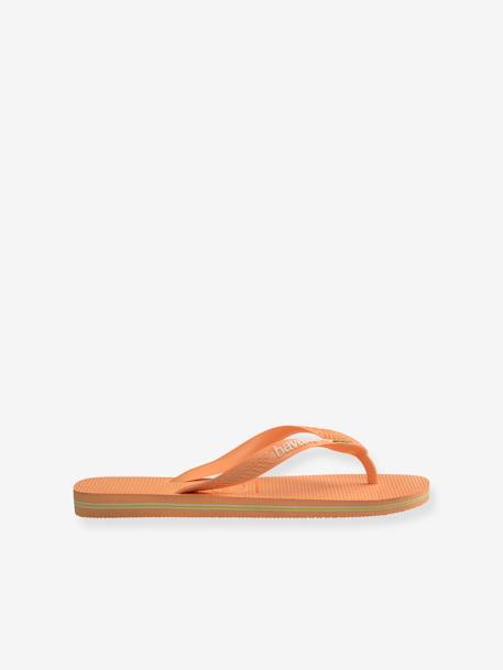 Kinder Zehenpantoletten Brasil Logo HAVAIANAS - gelb+pfirsich - 8