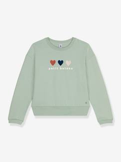 Maedchenkleidung-Pullover, Strickjacken & Sweatshirts-Mädchen Sweatshirt mit Stickerei PETIT BATEAU