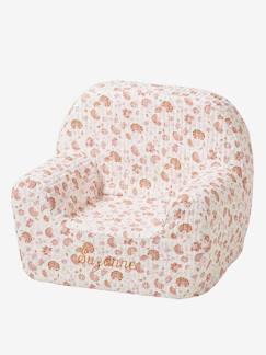 Kinderzimmer-Kindermöbel-Kinder Sessel FOLKLORE BLUMEN mit Musselinbezug, personalisierbar