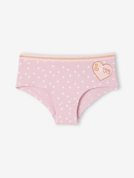 7er-Pack Mädchen Shortys mit Bio-Baumwolle - rosa - 3