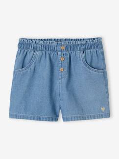 Maedchenkleidung-Shorts & Bermudas-Mädchen Jeansshorts mit Dehnbund