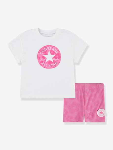 Mädchen-Set: Shorts & T-Shirt CONVERSE - rosa - 1