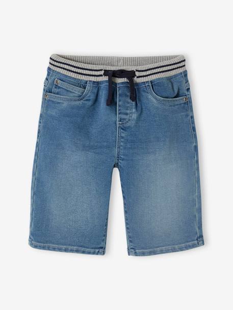 Jungen Shorts mit Schlupfbund, Denim-Look - blue stone+double stone+grauer denim - 9