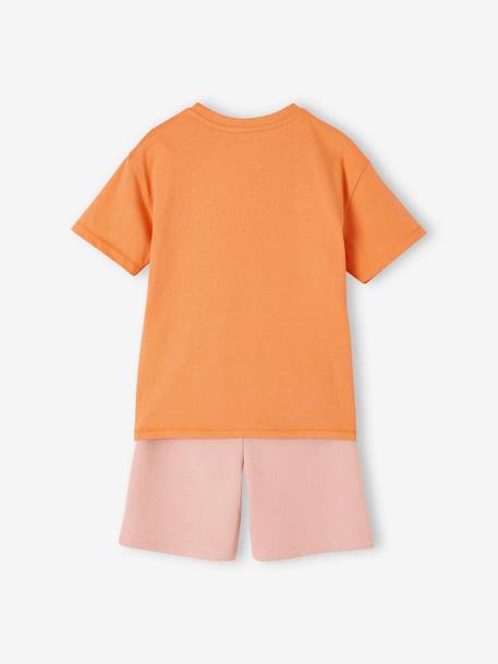 Kurzer Jungen Schlafanzug mit Palmen Oeko-Tex - aprikose - 5