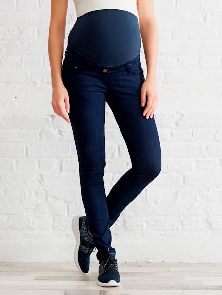 Umstands Slim-Fit-Jeans, Schrittl. 85 cm - dark blue+grau+schwarz - 8