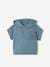 Baby-Set: Kapuzenshirt & Shorts aus Waffelpikee - pfauenblau - 2