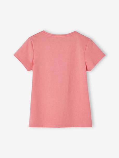 Mädchen T-Shirt, Message-Print BASIC Oeko-Tex - bonbon rosa+erdbeer+himmelblau+koralle+marine+rot+tannengrün+vanille+wollweiß - 5