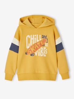 Jungenkleidung-Pullover, Strickjacken, Sweatshirts-Sweatshirts-Jungen Kapuzensweatshirt mit Colorblock-Ärmeln Oeko-Tex