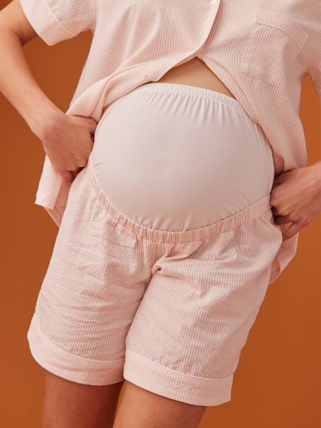 Sommer-Schlafanzug für Schwangerschaft & Stillzeit ENVIE DE FRAISE - pudrig rosa - 4