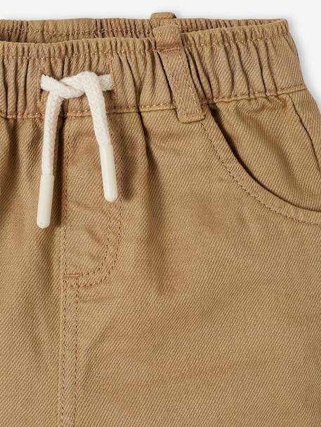 Gerade Baby Hose mit Dehnbund - beige - 3