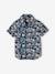 Jungen Hawaiihemd mit kurzen Ärmeln - blau bedruckt - 3