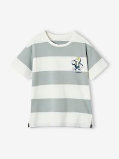 Jungenkleidung-Sportbekleidung-Jungen Sport-Shirt mit Streifen Oeko-Tex