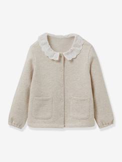 Maedchenkleidung-Pullover, Strickjacken & Sweatshirts-Strickjacken-Mädchen Sweatjacke CYRILLUS, Bio-Baumwolle