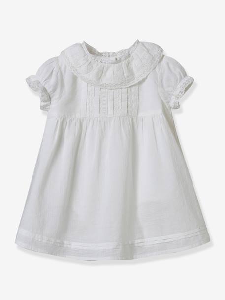 Mädchen Baby Festkleid CYRILLUS - weiß - 1