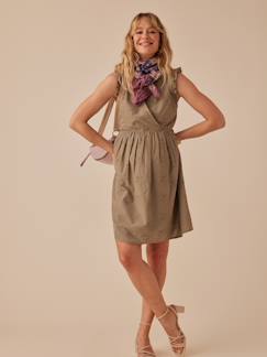 Umstandsmode-Stillmode-Kurzes Kleid für Schwangerschaft & Stillzeit ENVIE DE FRAISE, Lochstickereien