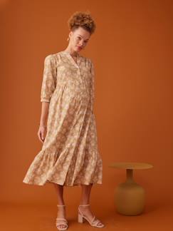 Umstandsmode-Stillmode-Langes Boho-Kleid für Schwangerschaft & Stillzeit ENVIE DE FRAISE