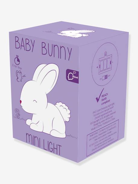 Kleines Kinderzimmer Hasen-Nachtlicht DHINK - weiß - 4