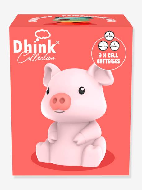 Kleines Kinderzimmer Schweinchen-Nachtlicht DHINK - rosa - 3