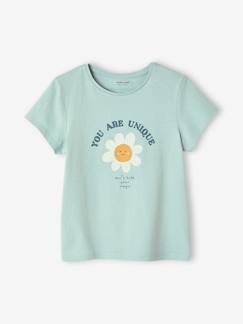 -Mädchen T-Shirt, Message-Print BASIC Oeko-Tex