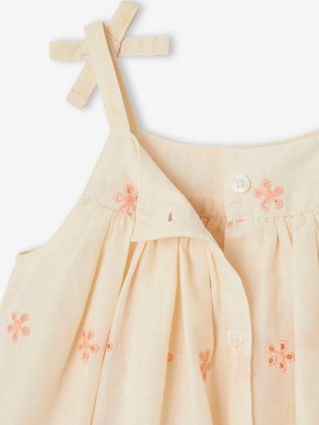 Mädchen Baby-Set: Kleid & Haarband - wollweiß - 7