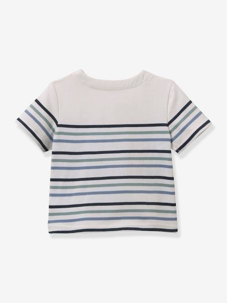 Baby T-Shirt aus Bio-Baumwolle CYRILLUS - grün gestreift - 3