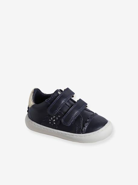 Baby Klett-Sneakers - marine+weiß - 1