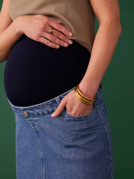 Kurzer Jeansrock für die Schwangerschaft ENVIE DE FRAISE - blue stone - 3