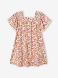 Maedchenkleidung-Kleider-Mädchen Kleid mit Schmetterlingsärmeln Oeko-Tex