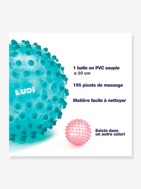 Baby Sensorikball LUDI - blau+rosa - 2