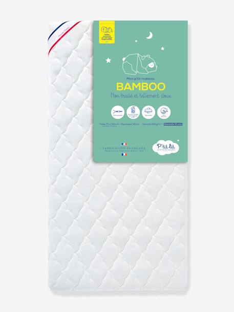 Baby Matratze BAMBOO ohne Ausrüstung P’TIT LIT Oeko Tex - weiß - 4