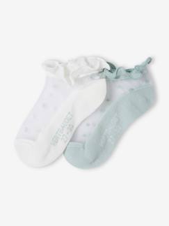 Maedchenkleidung-Unterwäsche, Socken, Strumpfhosen-2er-Pack festliche Mädchen Socken Oeko-Tex