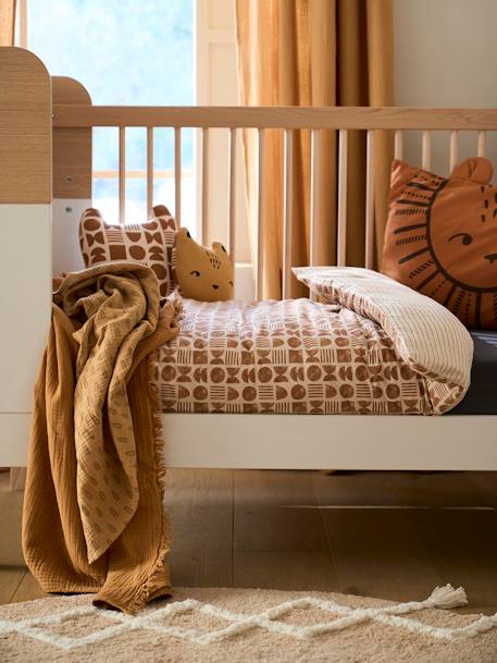 Baby Bettbezug ohne Kissenbezug ETHNIC Oeko-Tex - beige bedruckt - 3