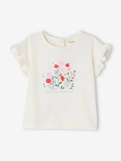 Babymode-Shirts & Rollkragenpullover-Shirts-Mädchen Baby T-Shirt mit 3D-Blumen Oeko-Tex