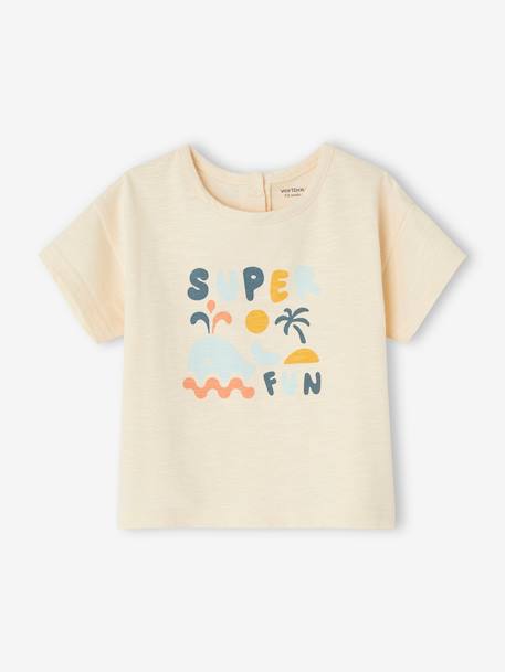 Baby T-Shirt SUPER FUN Oeko-Tex - wollweiß - 1