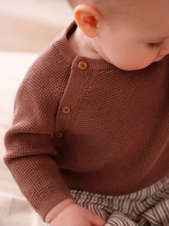 Babymode-Pullover, Strickjacken & Sweatshirts-Baby Strickjacke mit Öffnung vorn Oeko-Tex