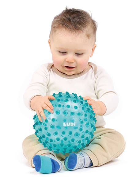 Baby Sensorikball LUDI - blau+rosa - 3