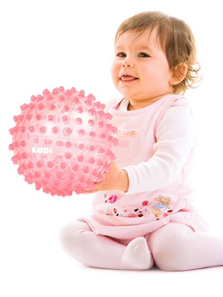 Baby Sensorikball LUDI - blau+rosa - 7