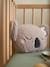 Kinderzimmer Kissen aus Teddyfleece KOALA - grau - 3