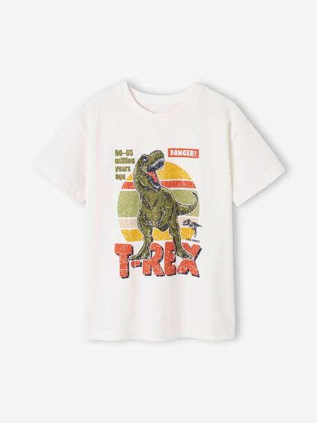 Jungen T-Shirt mit Dino - wollweiß - 1