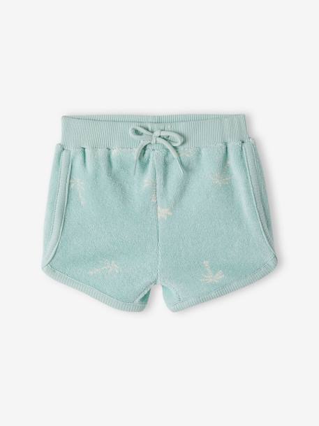 4er-Pack Baby Shorts aus Frottee Oeko-Tex - blau chambray - 4