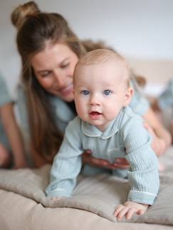 Babymode-Capsule Bonne nuit: Baby Schlafanzug aus Musselin, personalisierbar