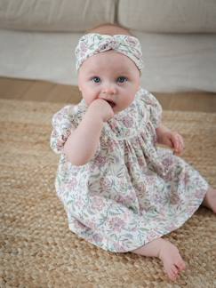 -Baby-Set: Musselinkleid & Haarband, Muttertags-Capsule