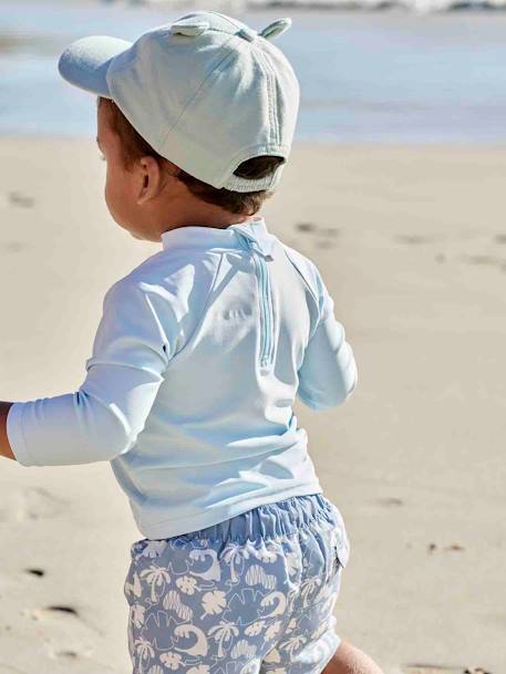 Jungen Baby Badeshirt mit UV-Schutz Oeko-Tex - himmelblau - 9