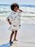 Kinder Badeponcho HAIE mit Recycling-Baumwolle, personalisierbar - weiß bedruckt - 1