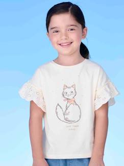 -Mädchen T-Shirt mit Volantärmeln, Bio-Baumwolle