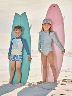 Maedchenkleidung-Langärmeliger Mädchen Badeanzug mit UV-Schutz Oeko-Tex