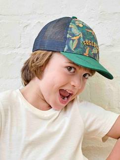 Jungenkleidung-Accessoires-Hüte-Jungen Cap mit Dschungelprint